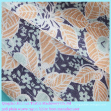100% rayón estampado floral de tela textil para ropa de mujer